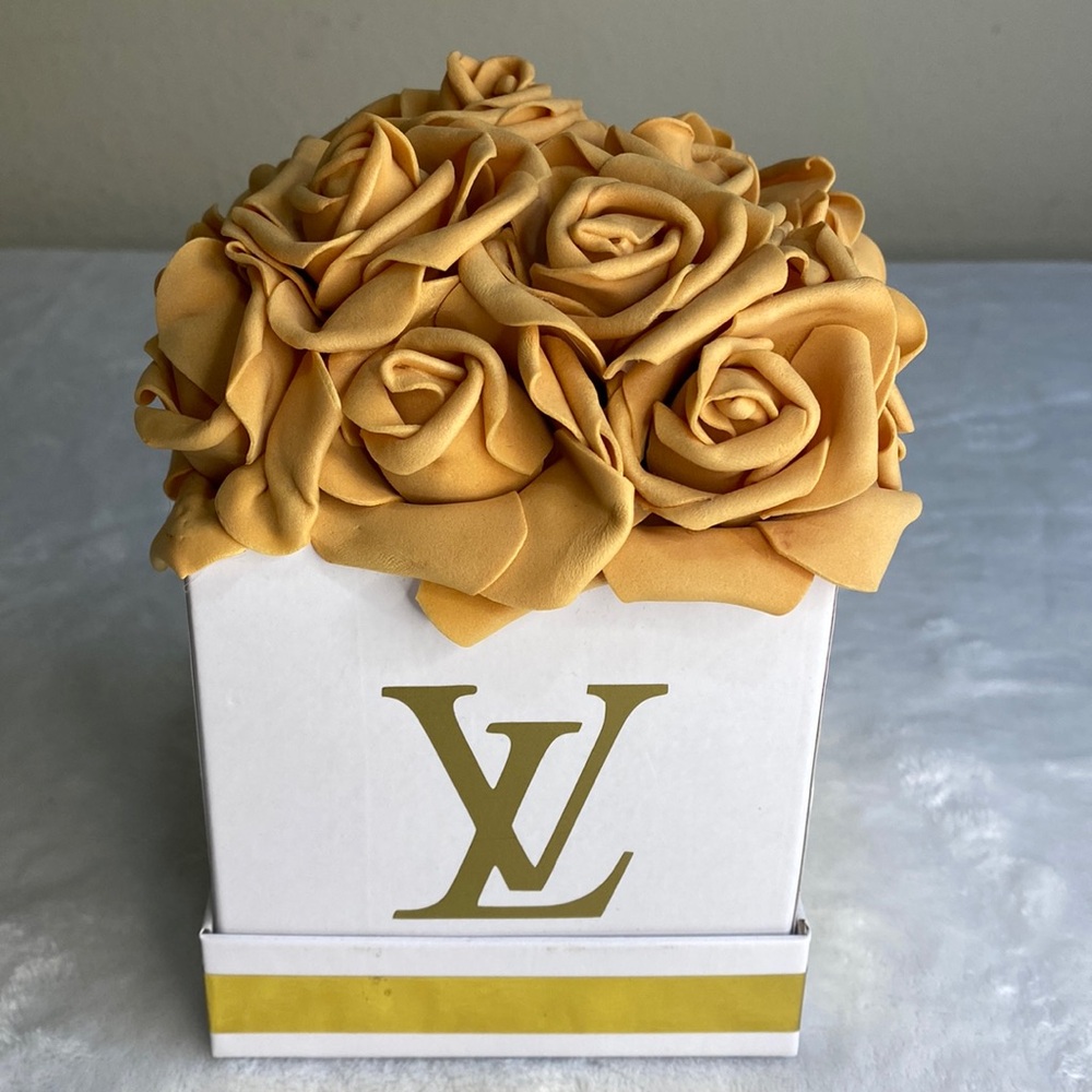 Louis Vuitton Gold Rose Bouquet Box